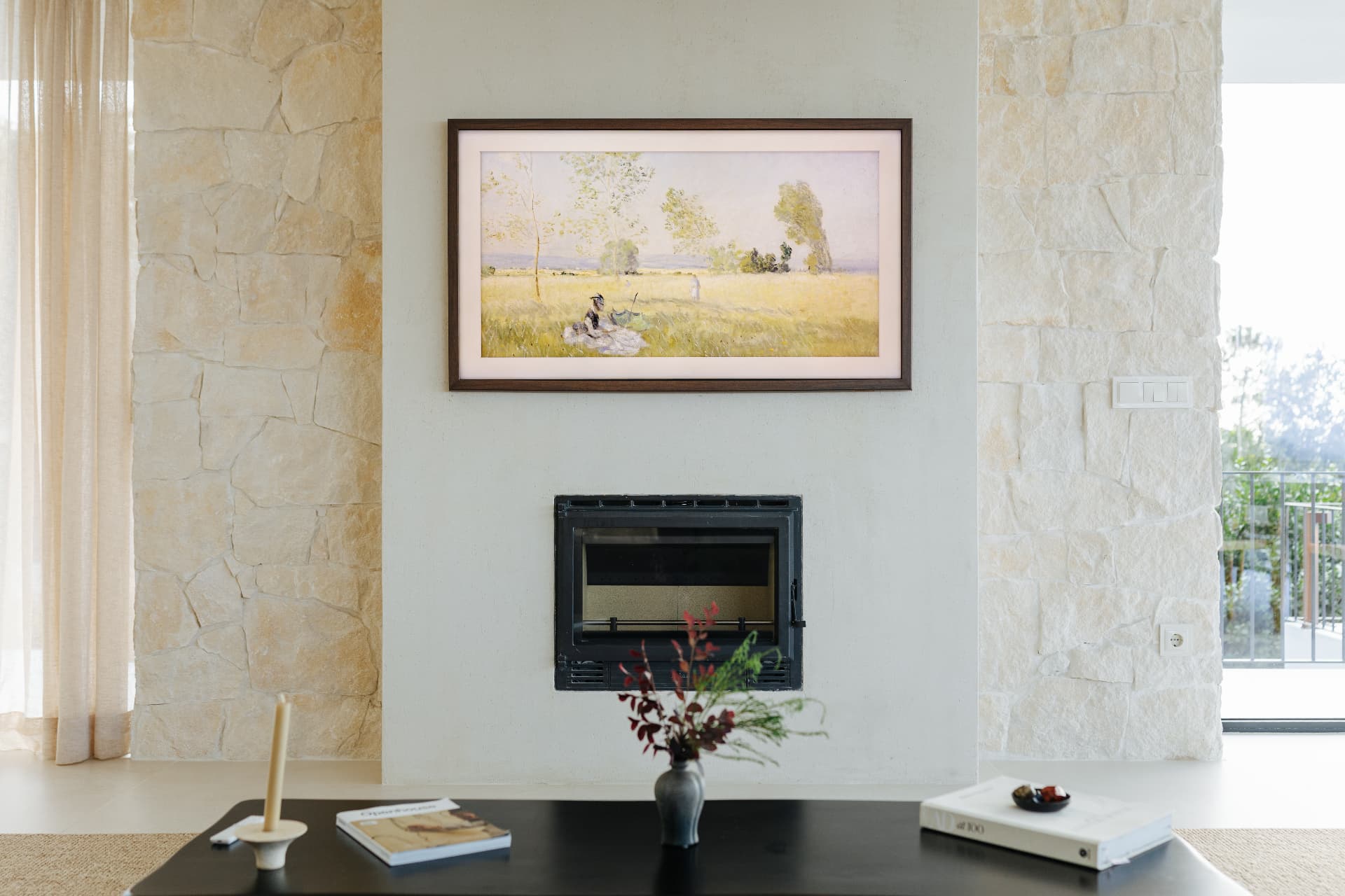 Indoor fireplace